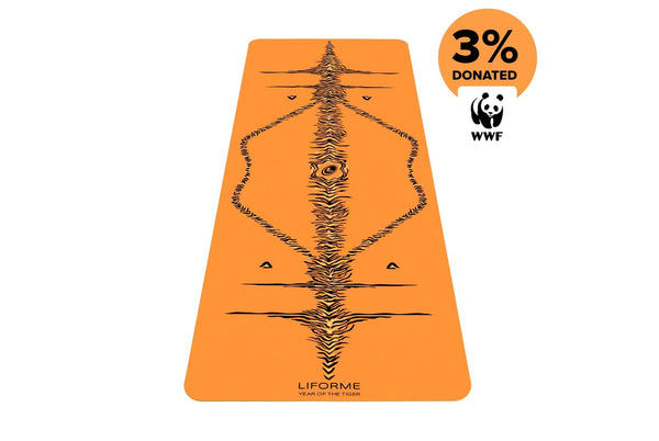 Unisex Orange Noir Blanche Signature Tapis De Yoga Liforme ‘Year of the Tiger’ - FPE-2504419