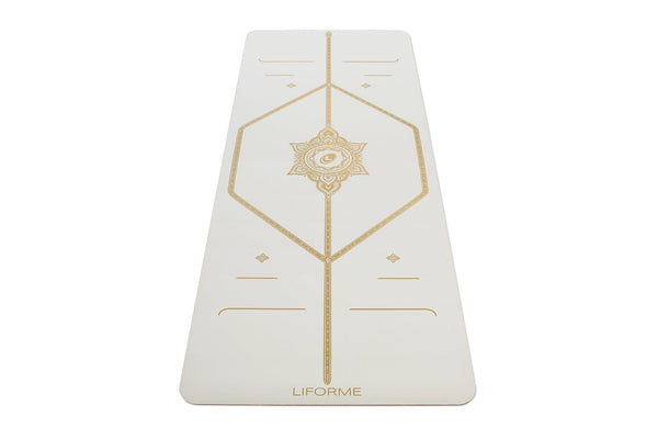 Unisex Blanche Doré Signature Tapis De Yoga Liforme White Magic' - TNL-9133365