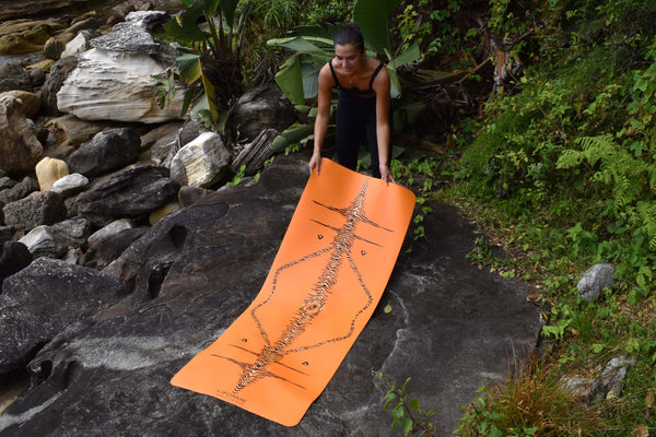 Unisex Orange Noir Blanche Signature Tapis De Yoga Liforme ‘Year of the Tiger’ - FPE-2504419