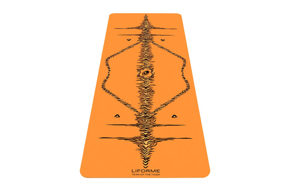 Unisex Orange Noir Blanche Signature Tapis De Yoga Liforme ‘Year of the Tiger’ - FPE-2504419