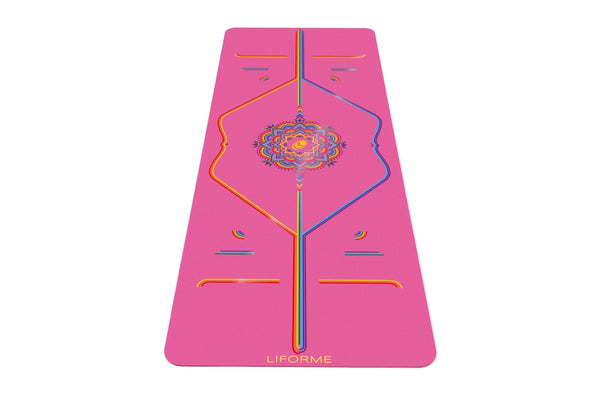 Unisex Rose Multicolore Signature Tapis De Yoga Liforme Grateful Rainbow - BON-2174096