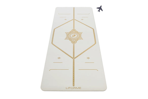 Unisex Blanche Doré Signature Tapis De Yoga Liforme White Magic' - TNL-9133365