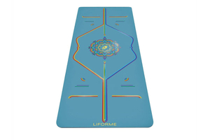 Unisex Bleu Multicolore Signature Tapis De Yoga Liforme Blue Sky Rainbow - EGG-0326079