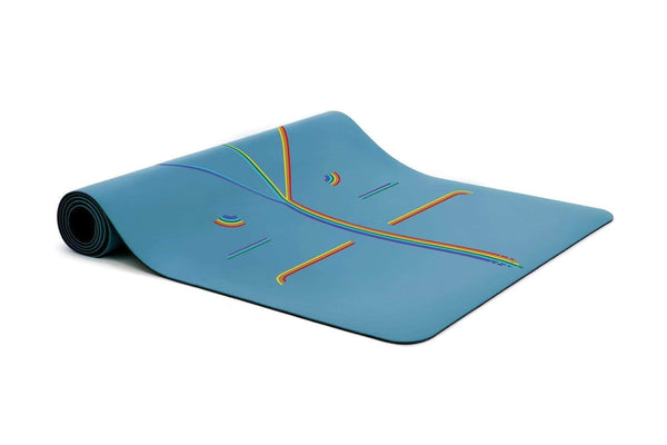 Unisex Bleu Multicolore Signature Tapis De Yoga Liforme Blue Sky Rainbow - EGG-0326079