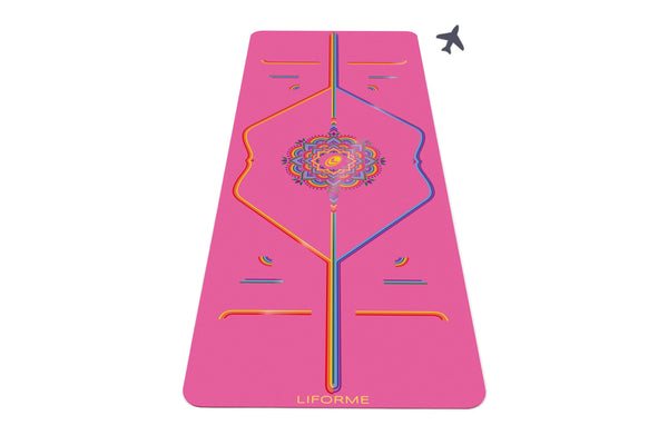 Unisex Rose Multicolore Signature Tapis De Yoga Liforme Grateful Rainbow - BON-2174096